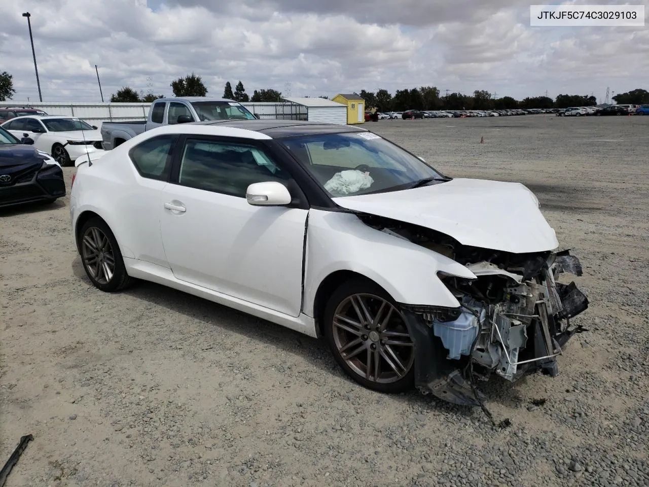 2012 Toyota Scion Tc VIN: JTKJF5C74C3029103 Lot: 71971674