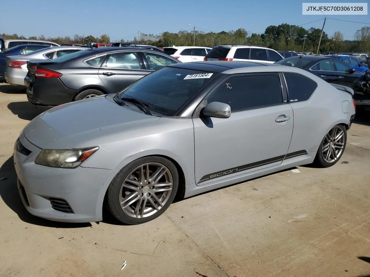 2013 Toyota Scion Tc VIN: JTKJF5C70D3061208 Lot: 75161504