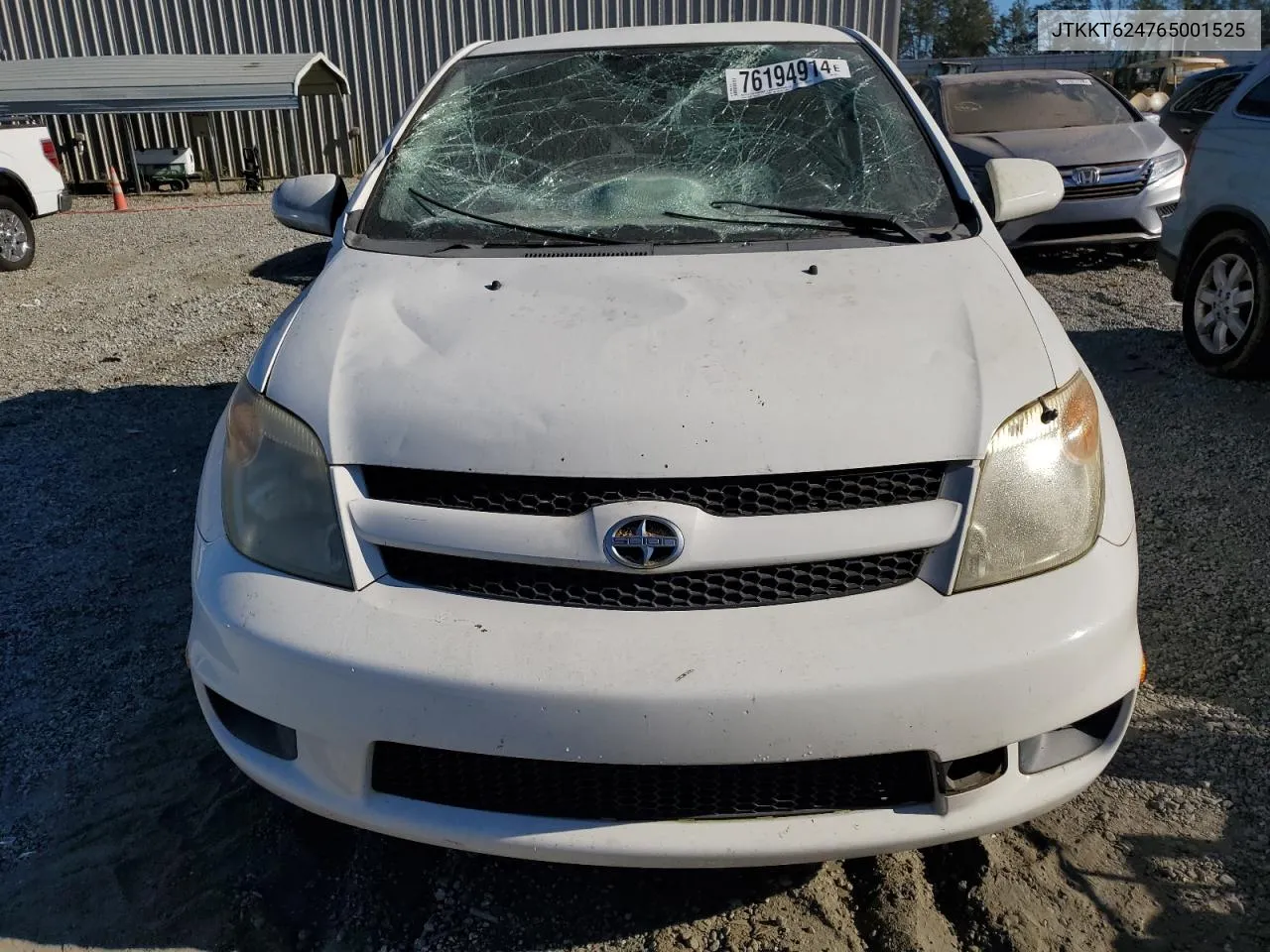 2006 Toyota Scion Xa VIN: JTKKT624765001525 Lot: 76194914