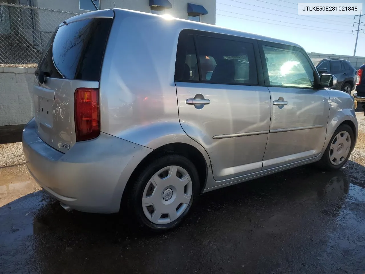 2008 Toyota Scion Xb VIN: JTLKE50E281021848 Lot: 77388924