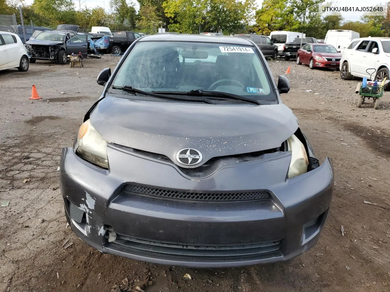 2010 Toyota Scion Xd VIN: JTKKU4B41AJ052648 Lot: 72541914