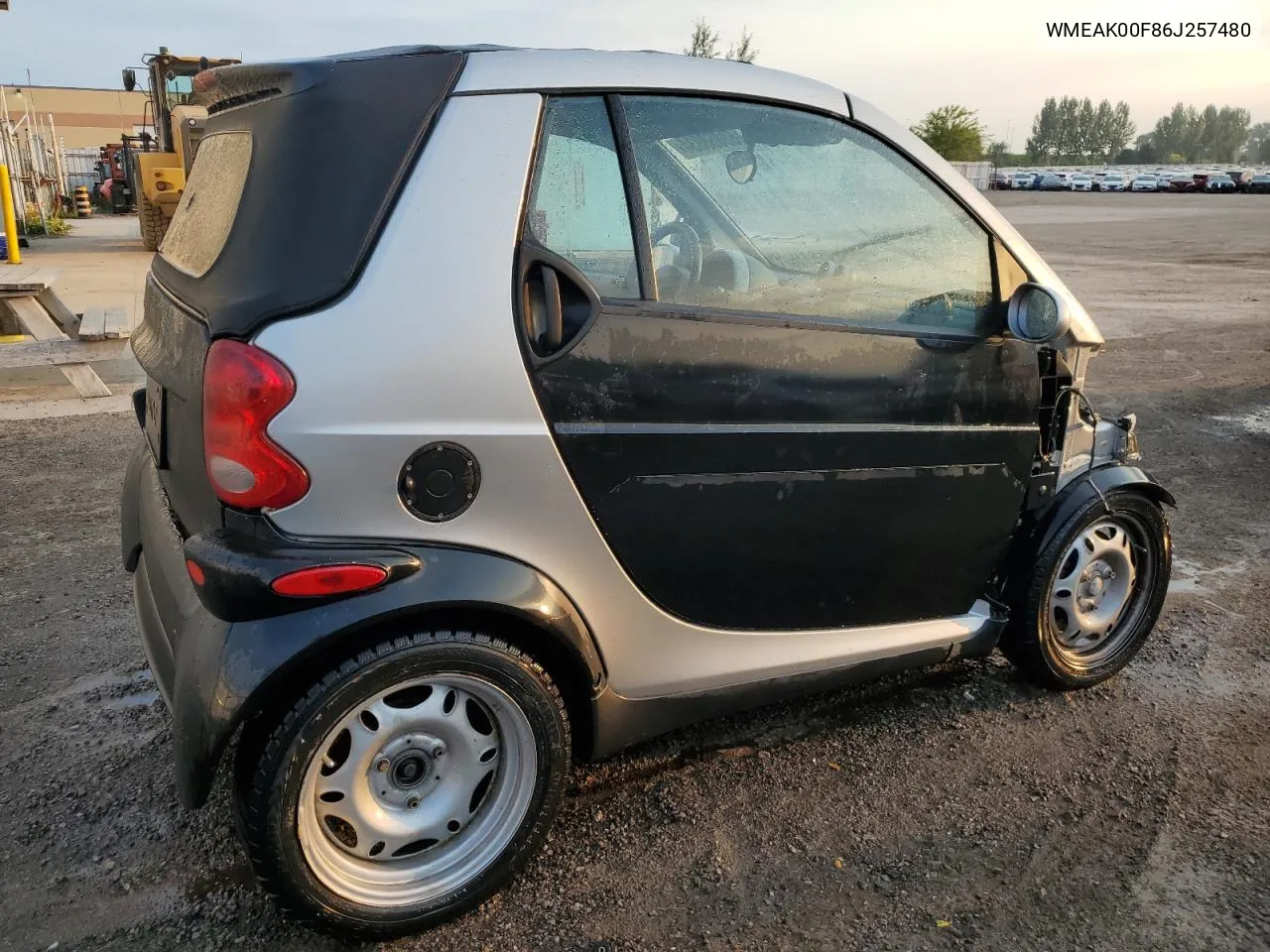 2006 Smart Fortwo VIN: WMEAK00F86J257480 Lot: 68868034