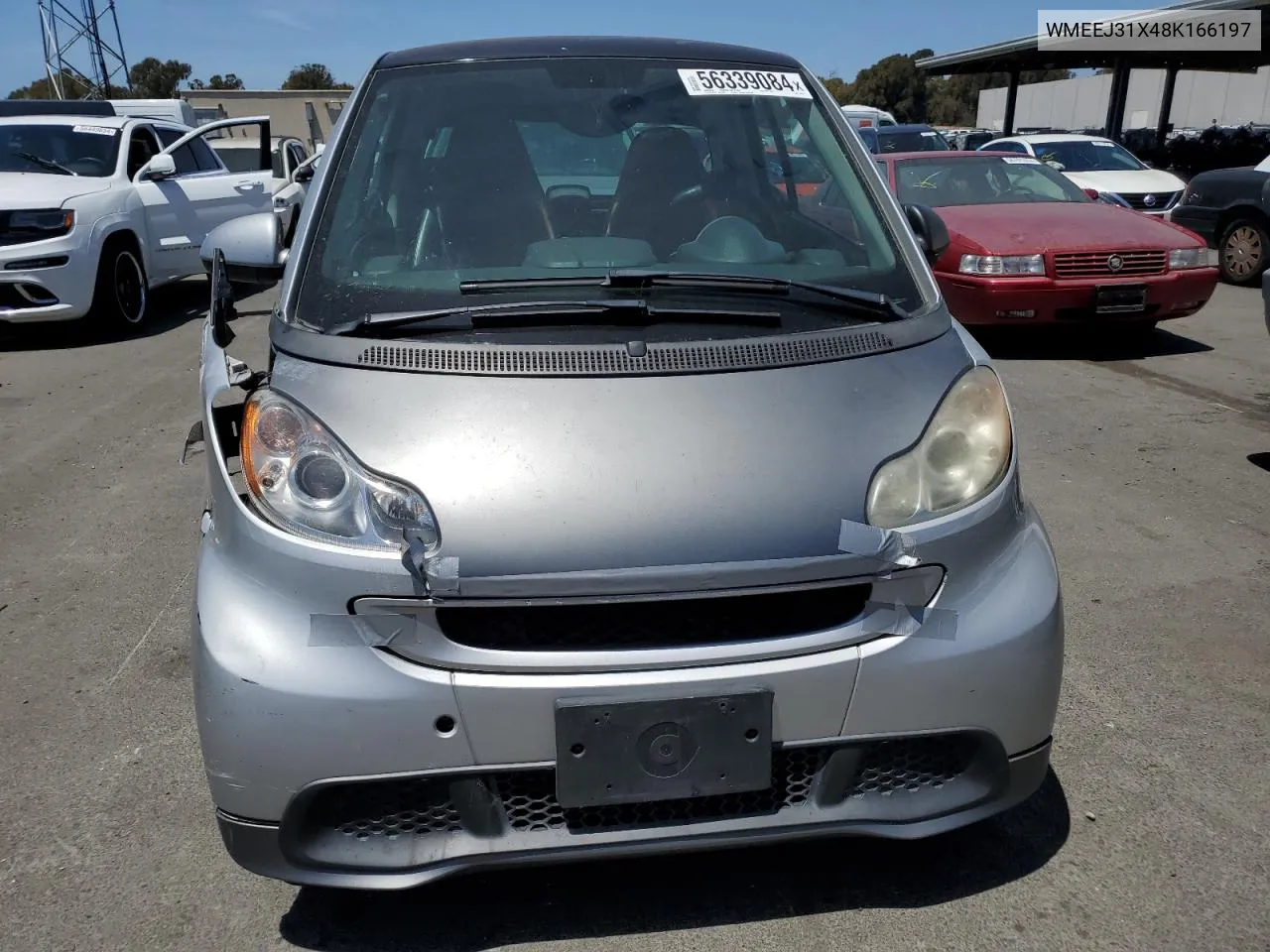 2008 Smart Fortwo Pure VIN: WMEEJ31X48K166197 Lot: 56339084