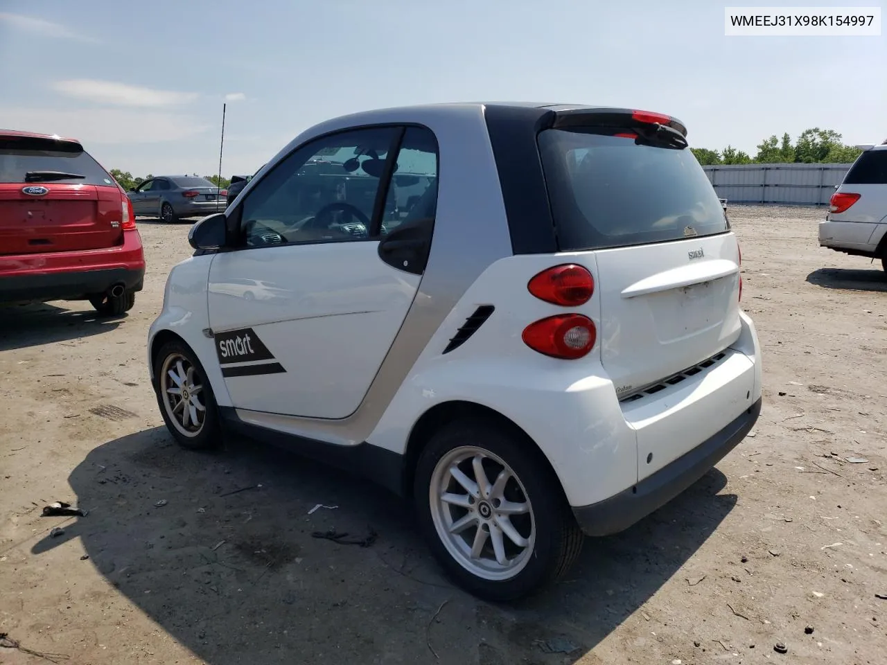 2008 Smart Fortwo Pure VIN: WMEEJ31X98K154997 Lot: 58783284