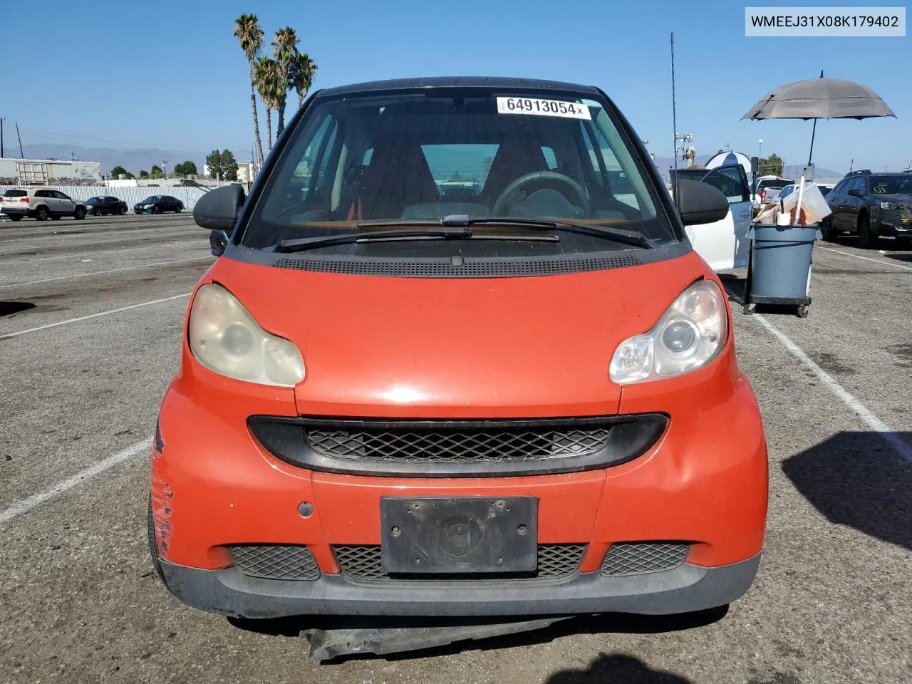 2008 Smart Fortwo Pure VIN: WMEEJ31X08K179402 Lot: 64913054