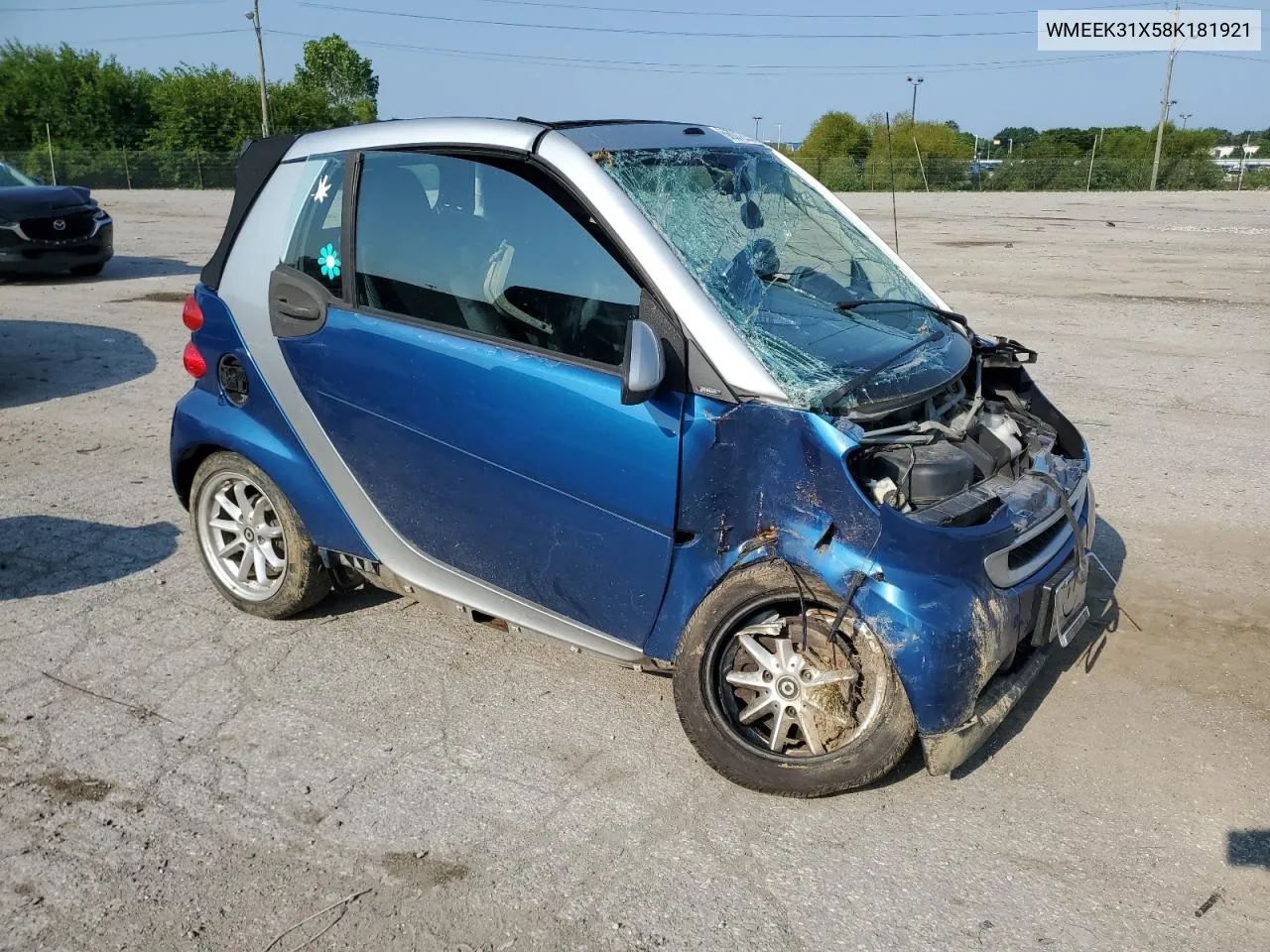 2008 Smart Fortwo Passion VIN: WMEEK31X58K181921 Lot: 66072254