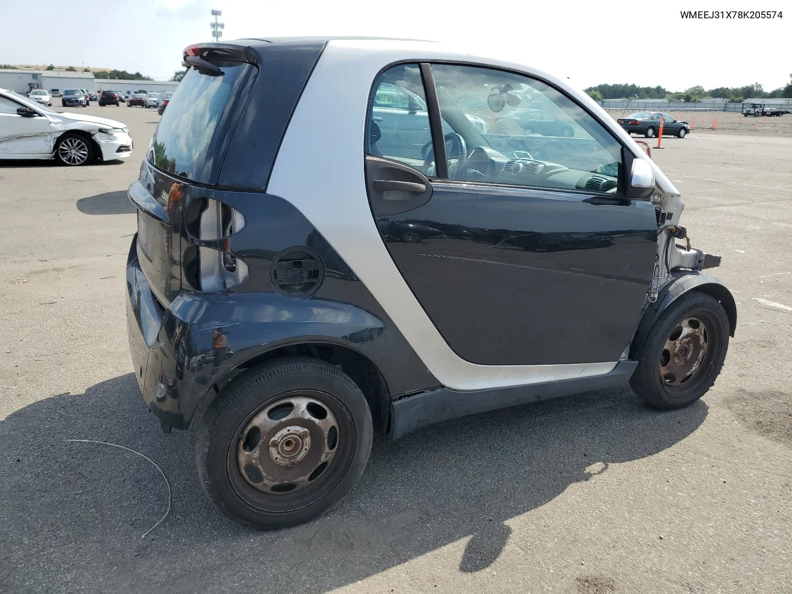 2008 Smart Fortwo Pure VIN: WMEEJ31X78K205574 Lot: 67711894