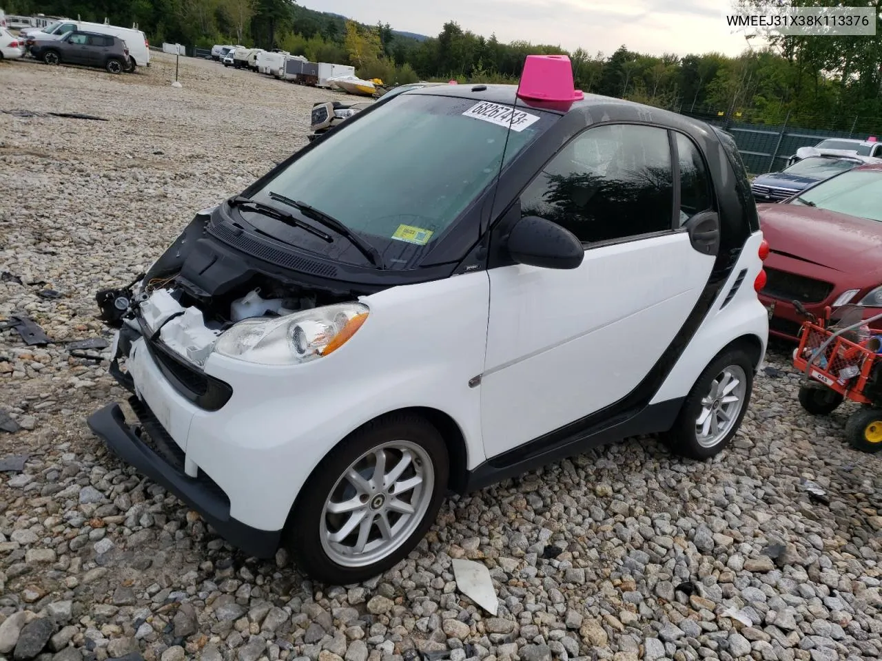 WMEEJ31X38K113376 2008 Smart Fortwo Pure