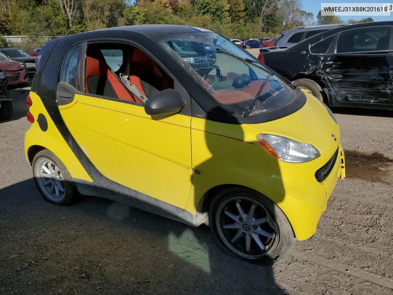 WMEEJ31X88K201615 2008 Smart Fortwo Pure