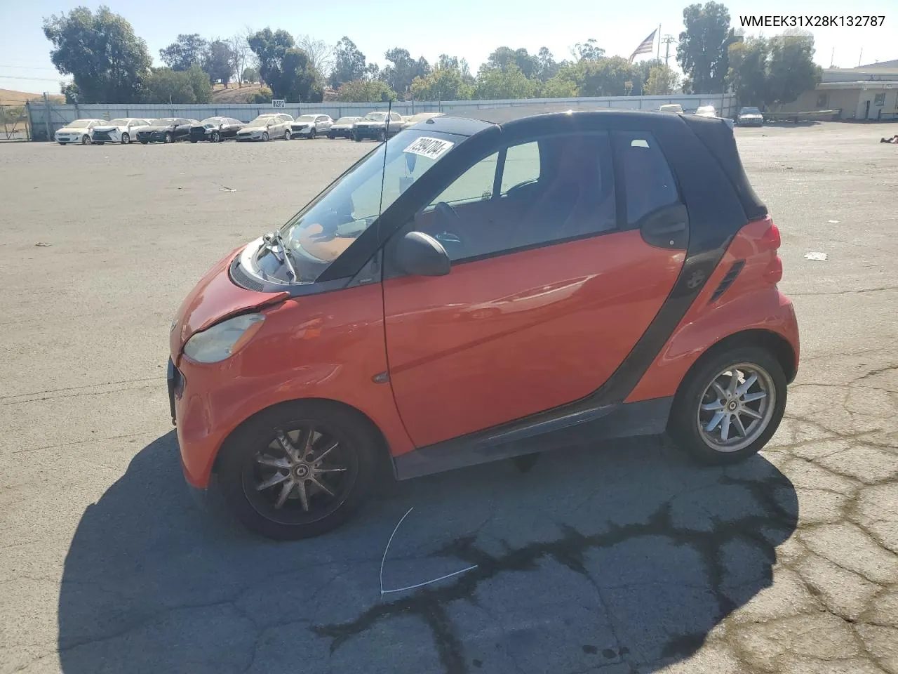 2008 Smart Fortwo Passion VIN: WMEEK31X28K132787 Lot: 72994704