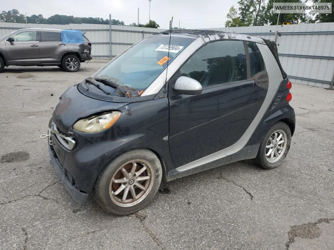 2008 Smart Fortwo Passion VIN: WMEEK31X68K148975 Lot: 73759904