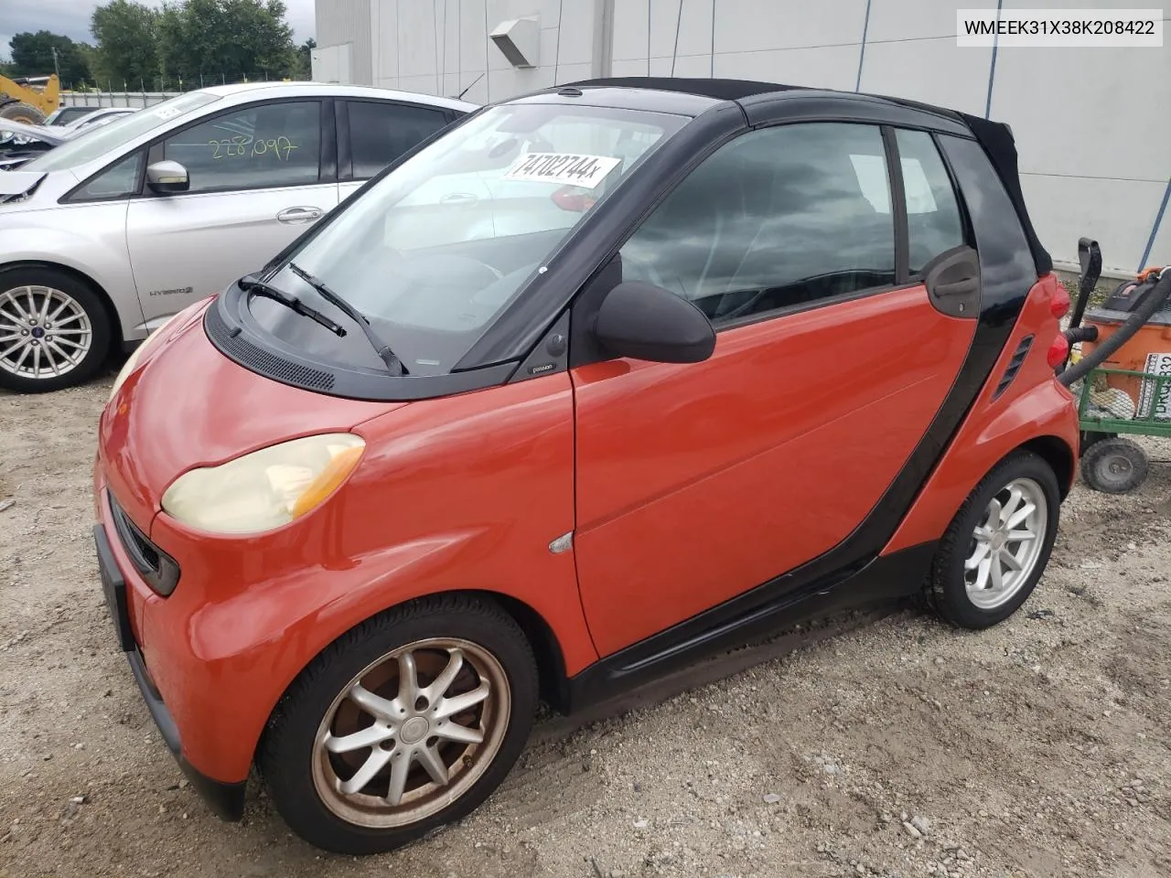 WMEEK31X38K208422 2008 Smart Fortwo Passion