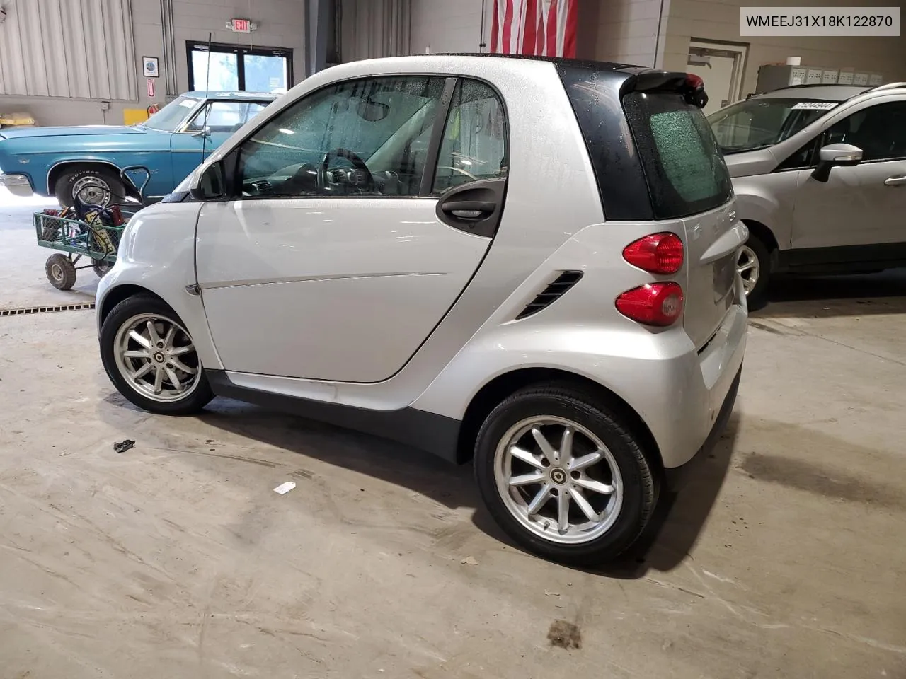 2008 Smart Fortwo Pure VIN: WMEEJ31X18K122870 Lot: 75248294