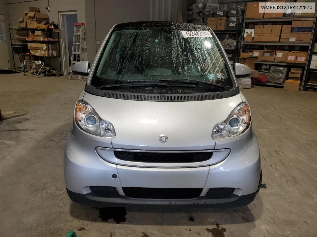 2008 Smart Fortwo Pure VIN: WMEEJ31X18K122870 Lot: 75248294