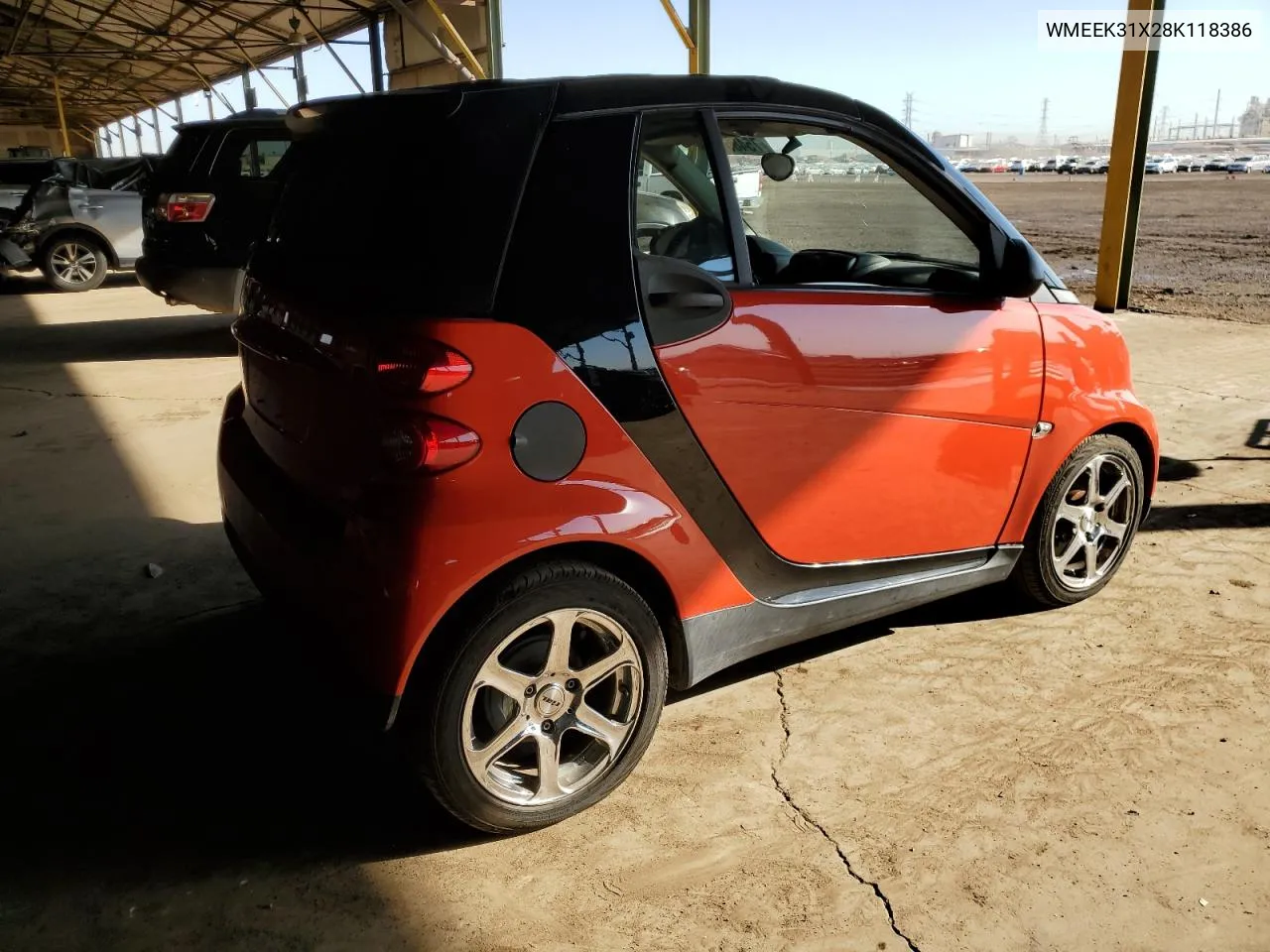 2008 Smart Fortwo Passion VIN: WMEEK31X28K118386 Lot: 75485744