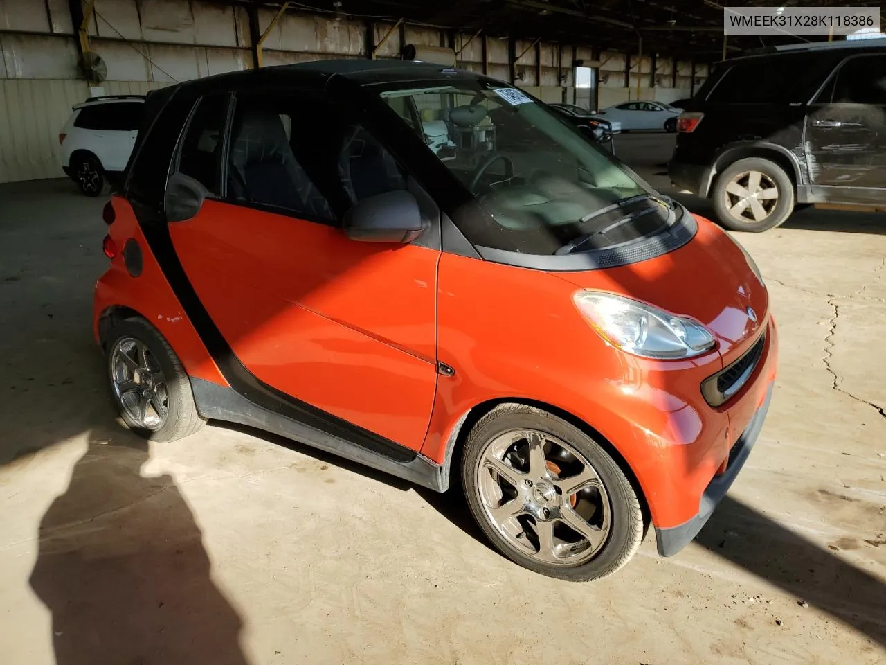 2008 Smart Fortwo Passion VIN: WMEEK31X28K118386 Lot: 75485744