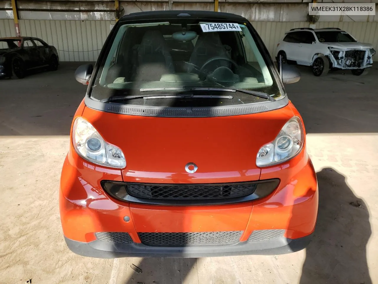 2008 Smart Fortwo Passion VIN: WMEEK31X28K118386 Lot: 75485744