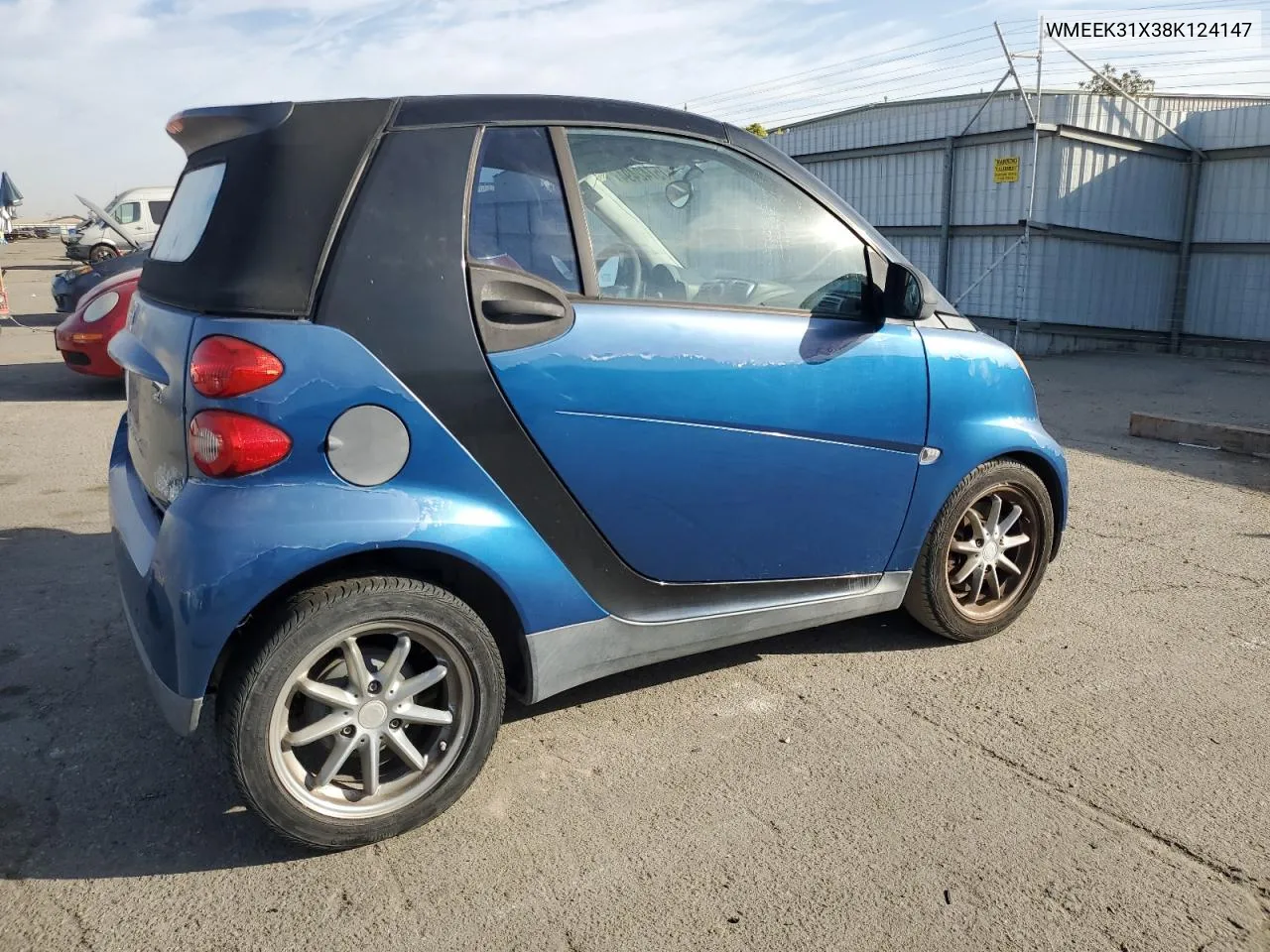 2008 Smart Fortwo Passion VIN: WMEEK31X38K124147 Lot: 75742494