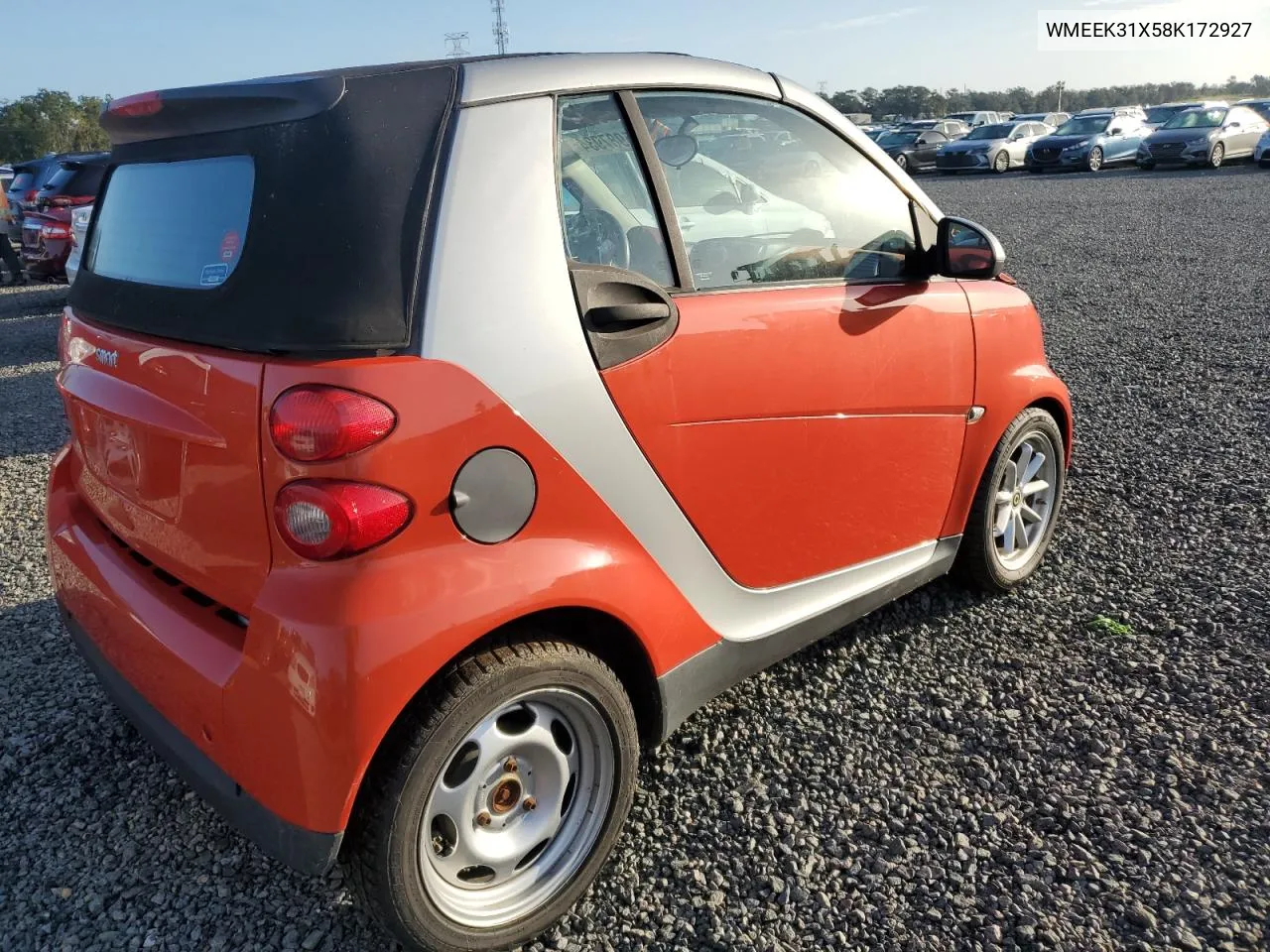 2008 Smart Fortwo Passion VIN: WMEEK31X58K172927 Lot: 75987934