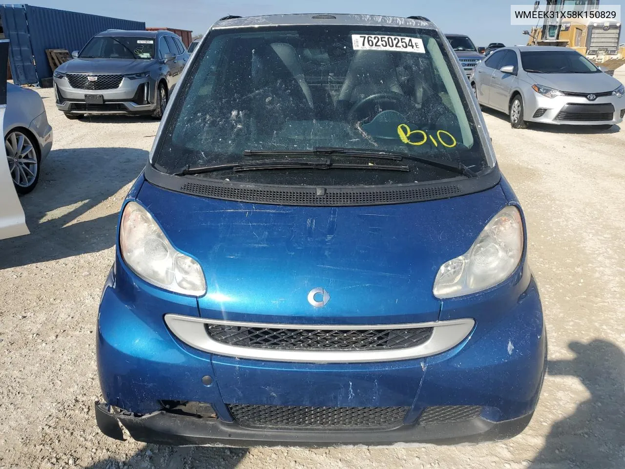 2008 Smart Fortwo Passion VIN: WMEEK31X58K150829 Lot: 76250254