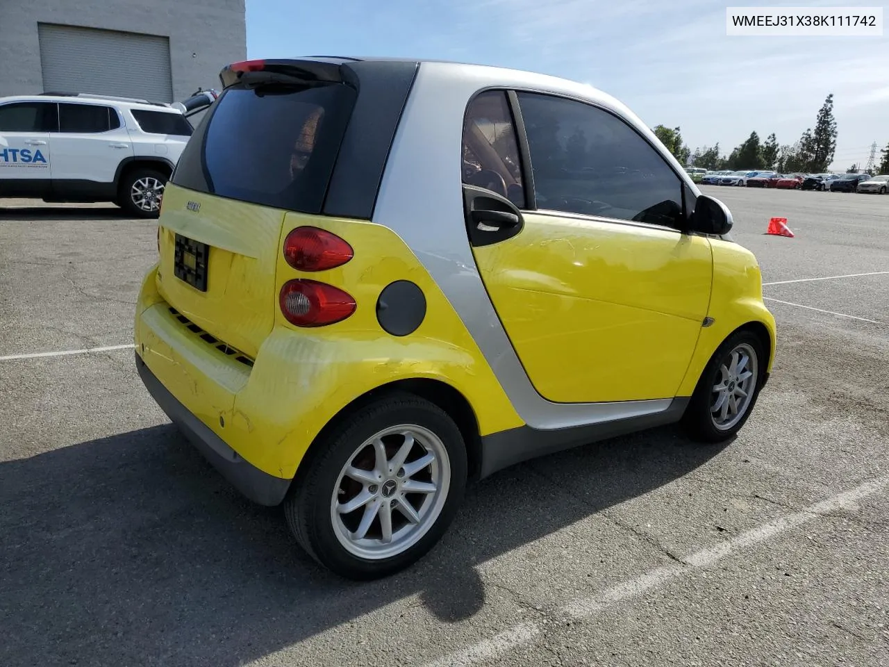 2008 Smart Fortwo Pure VIN: WMEEJ31X38K111742 Lot: 79501784