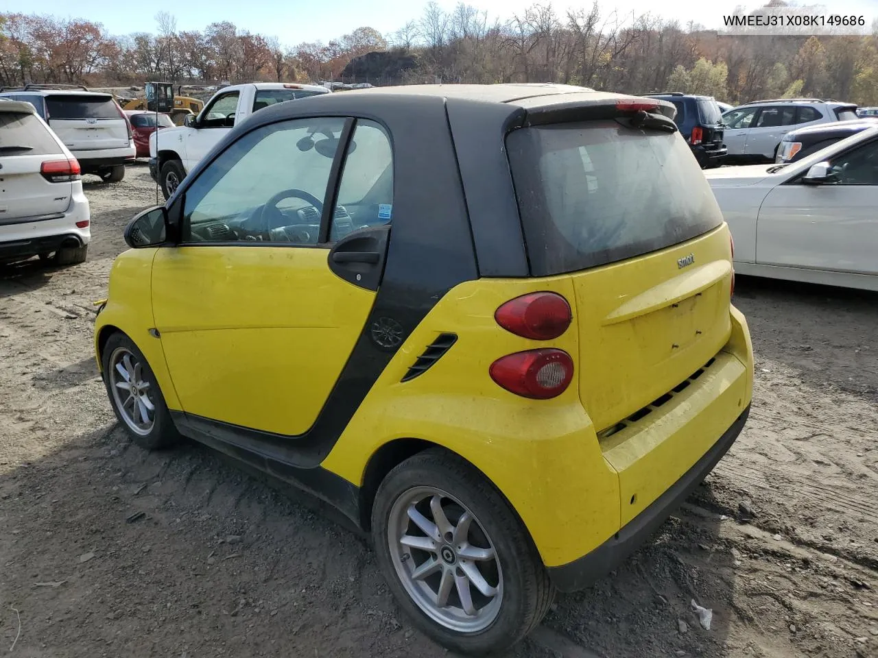 2008 Smart Fortwo Pure VIN: WMEEJ31X08K149686 Lot: 79759754