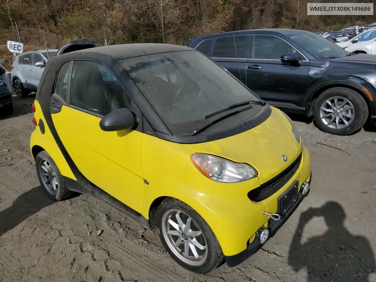 2008 Smart Fortwo Pure VIN: WMEEJ31X08K149686 Lot: 79759754