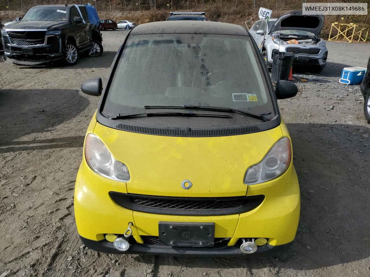 2008 Smart Fortwo Pure VIN: WMEEJ31X08K149686 Lot: 79759754