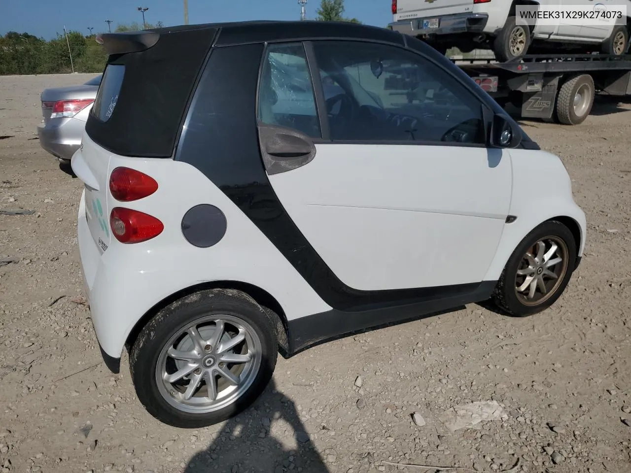 2009 Smart Fortwo Passion VIN: WMEEK31X29K274073 Lot: 66758044