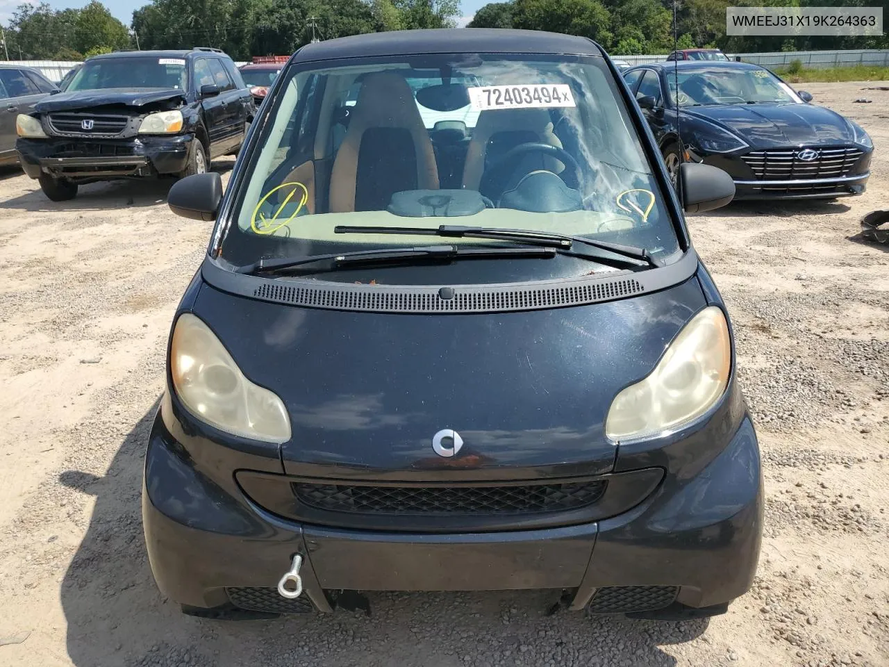 WMEEJ31X19K264363 2009 Smart Fortwo Pure