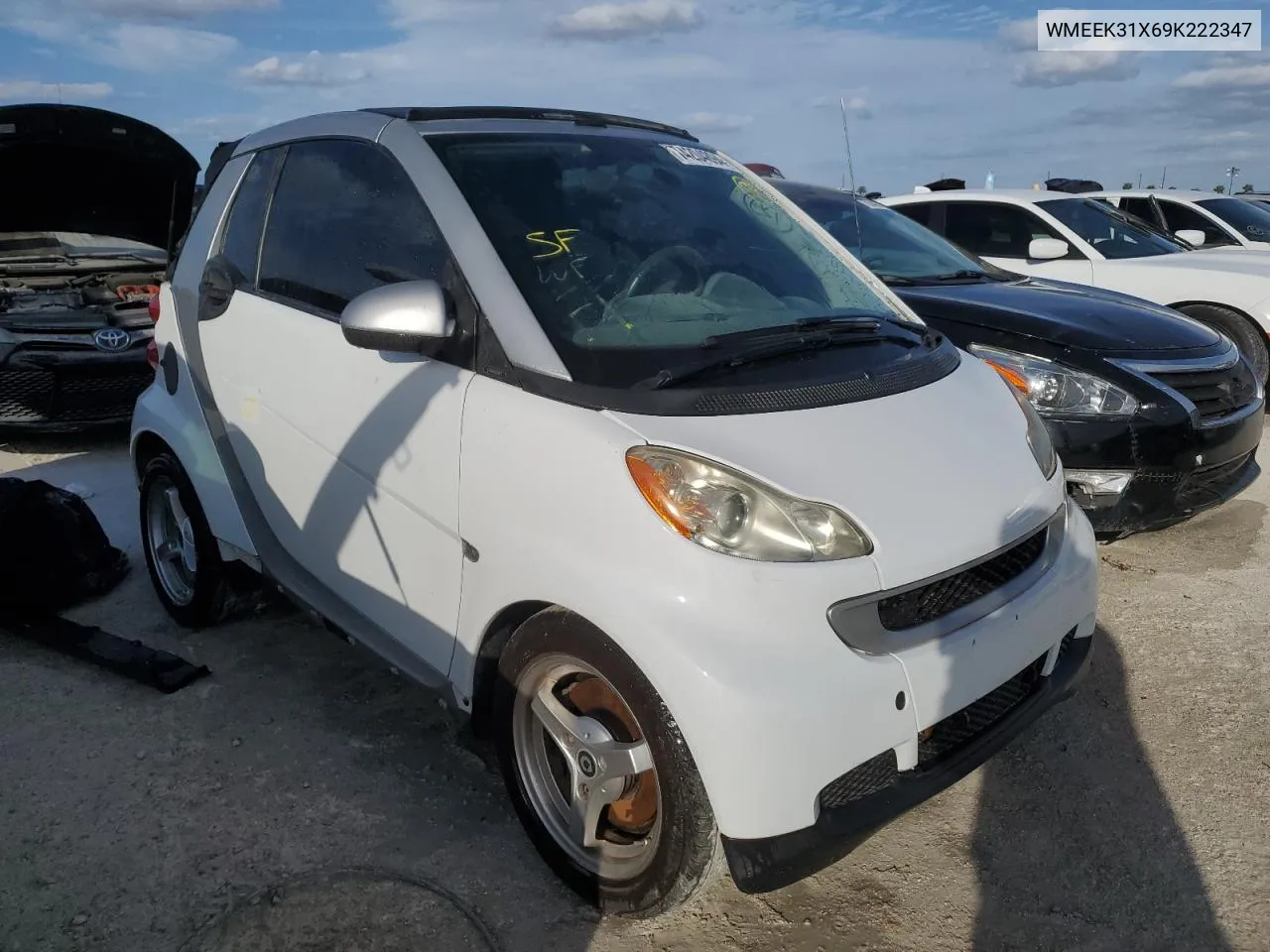 2009 Smart Fortwo Passion VIN: WMEEK31X69K222347 Lot: 74204894