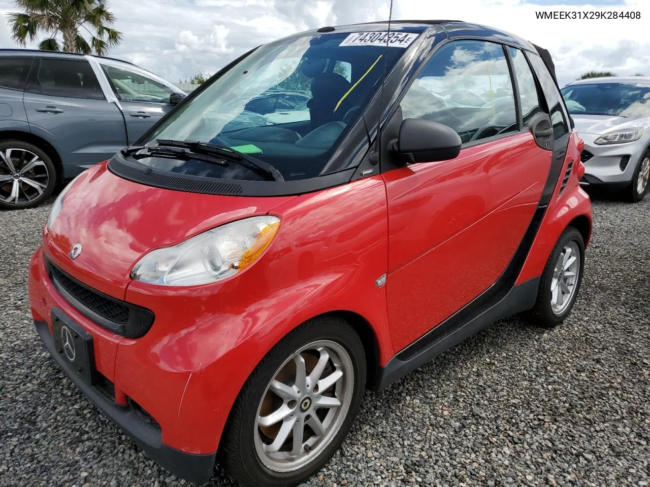 2009 Smart Fortwo Passion VIN: WMEEK31X29K284408 Lot: 74304354