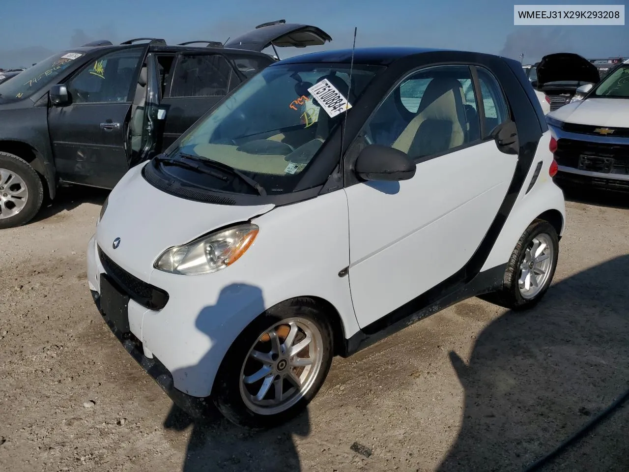 2009 Smart Fortwo Pure VIN: WMEEJ31X29K293208 Lot: 75100884