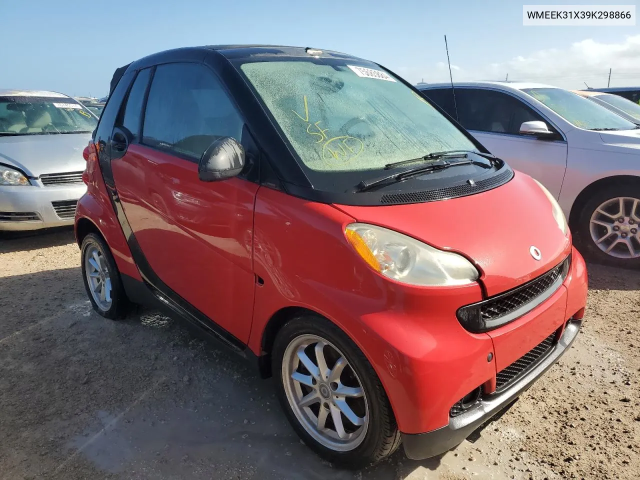 2009 Smart Fortwo Passion VIN: WMEEK31X39K298866 Lot: 75685884