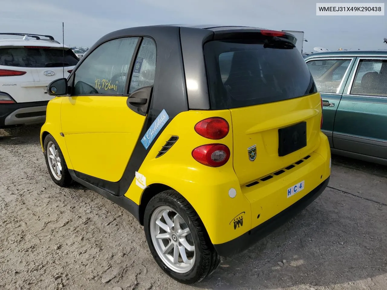 2009 Smart Fortwo Pure VIN: WMEEJ31X49K290438 Lot: 78066794