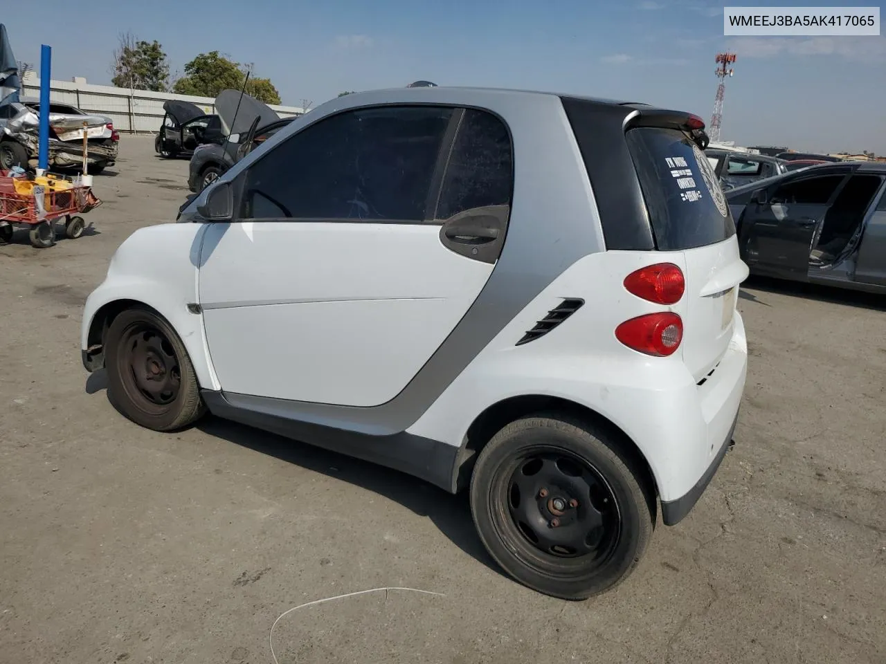 2010 Smart Fortwo Pure VIN: WMEEJ3BA5AK417065 Lot: 70532804