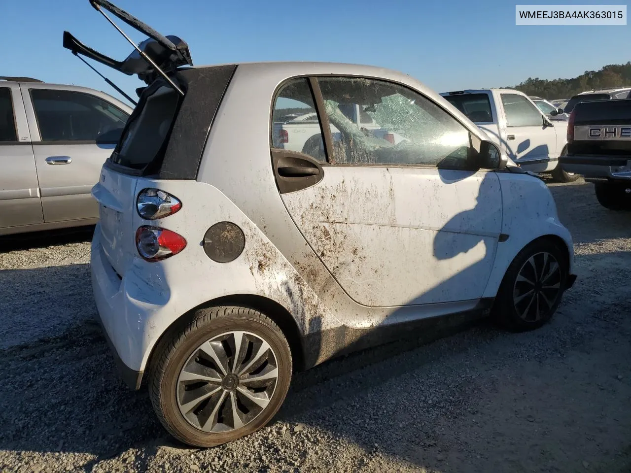 2010 Smart Fortwo Pure VIN: WMEEJ3BA4AK363015 Lot: 76066204