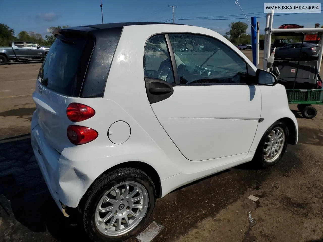 WMEEJ3BA9BK474094 2011 Smart Fortwo Pure