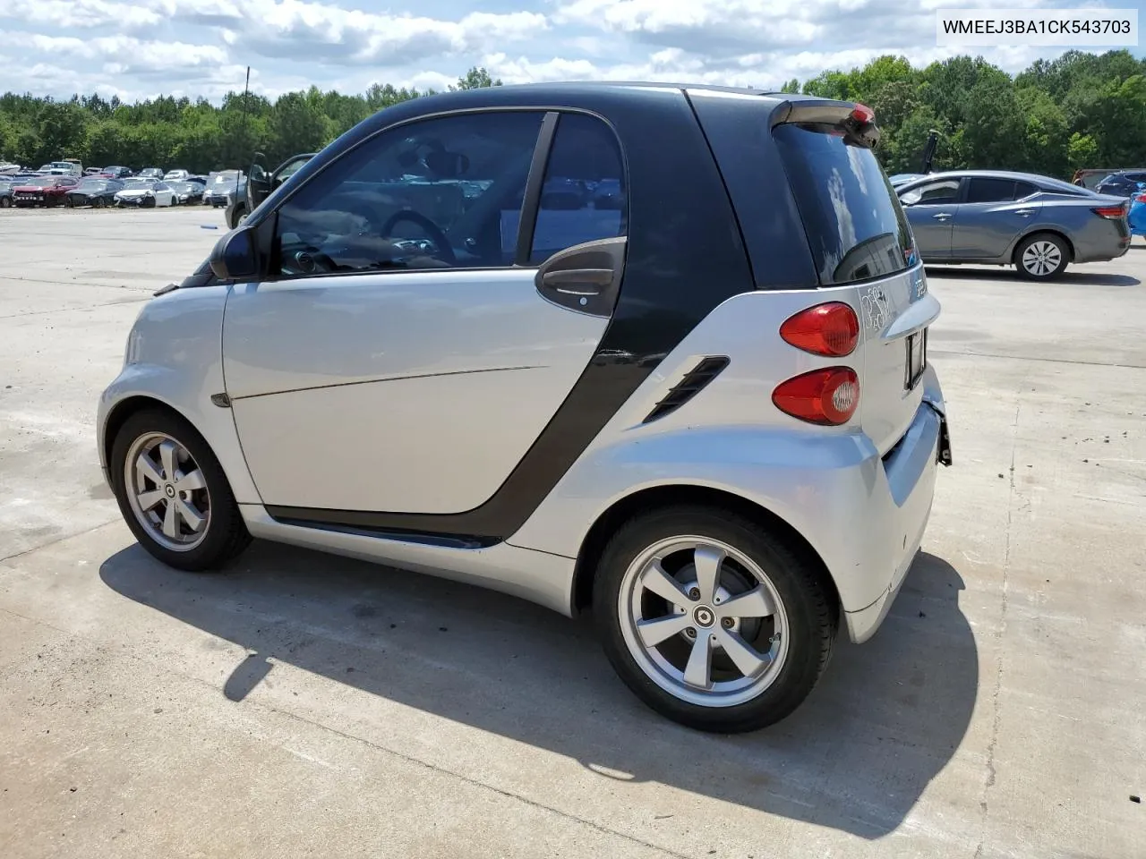 2012 Smart Fortwo Pure VIN: WMEEJ3BA1CK543703 Lot: 59537564