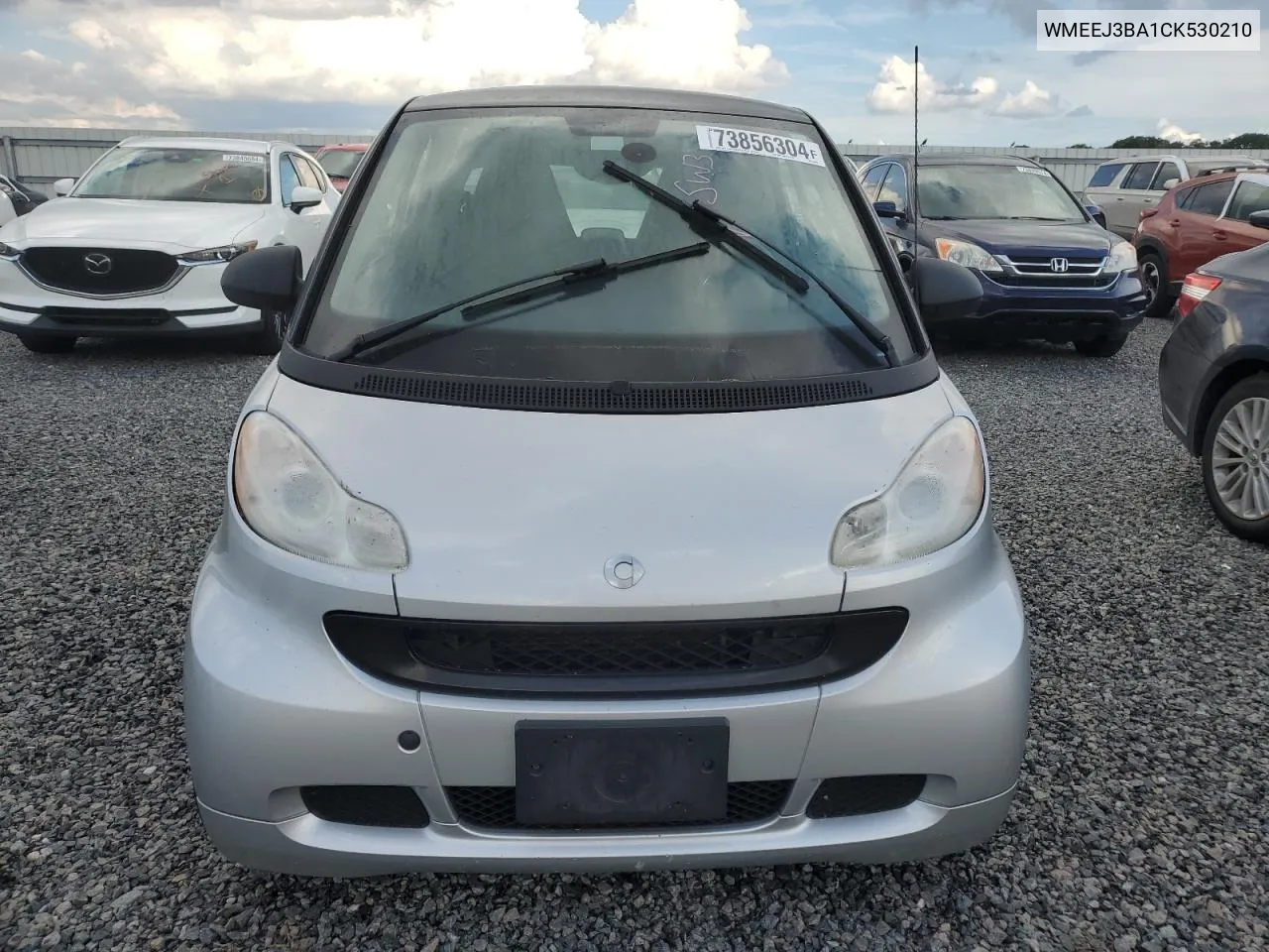 WMEEJ3BA1CK530210 2012 Smart Fortwo Pure