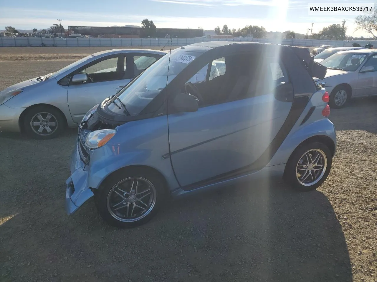 2012 Smart Fortwo Passion VIN: WMEEK3BAXCK533717 Lot: 79141474