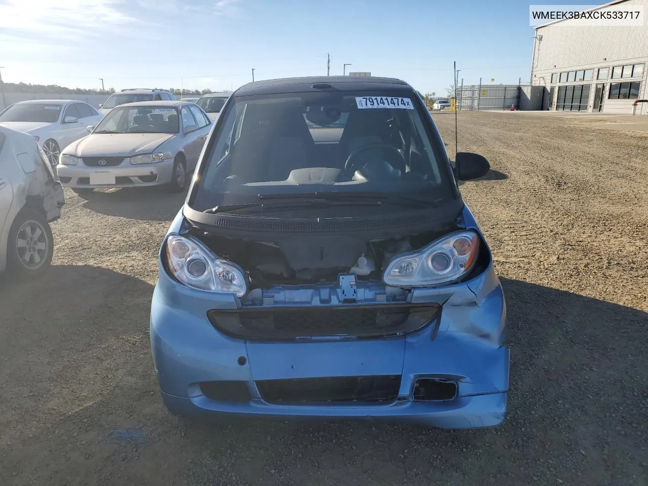 2012 Smart Fortwo Passion VIN: WMEEK3BAXCK533717 Lot: 79141474