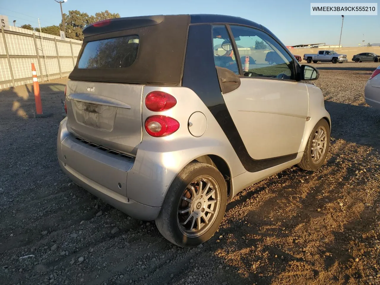 2012 Smart Fortwo Passion VIN: WMEEK3BA9CK555210 Lot: 79574804