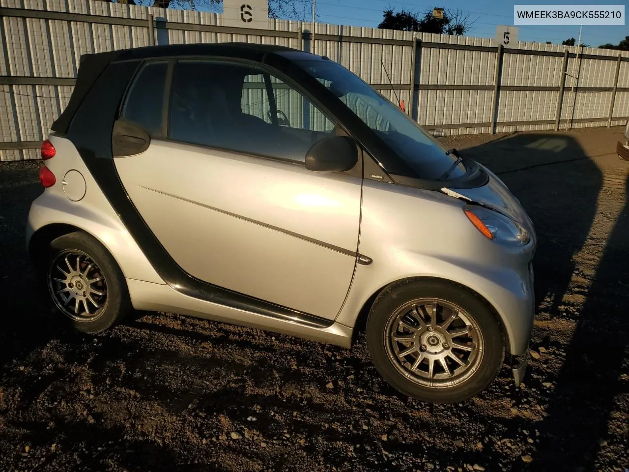 2012 Smart Fortwo Passion VIN: WMEEK3BA9CK555210 Lot: 79574804