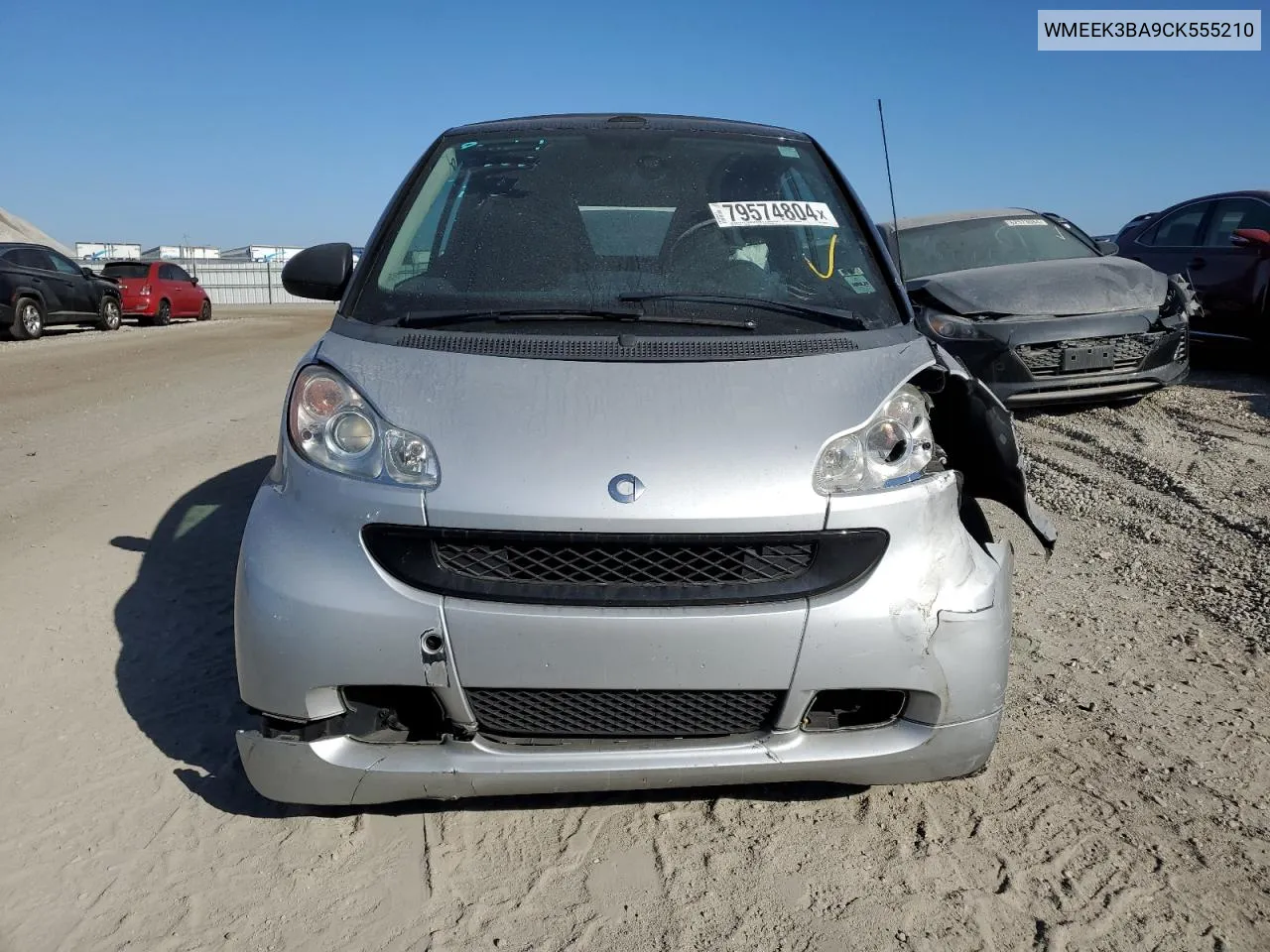 2012 Smart Fortwo Passion VIN: WMEEK3BA9CK555210 Lot: 79574804