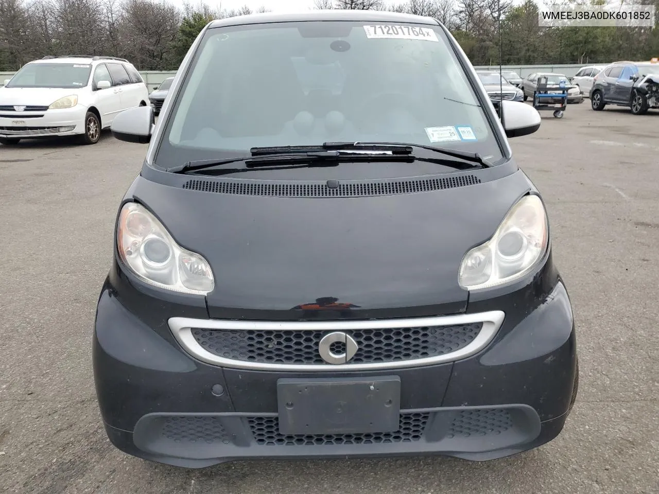 2013 Smart Fortwo Pure VIN: WMEEJ3BA0DK601852 Lot: 71201764