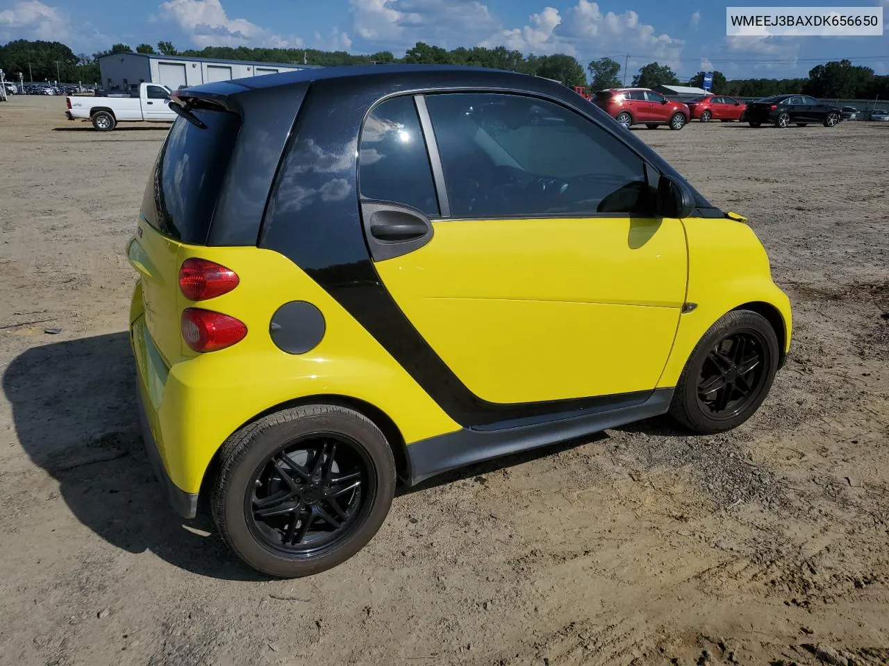 2013 Smart Fortwo Pure VIN: WMEEJ3BAXDK656650 Lot: 71829514