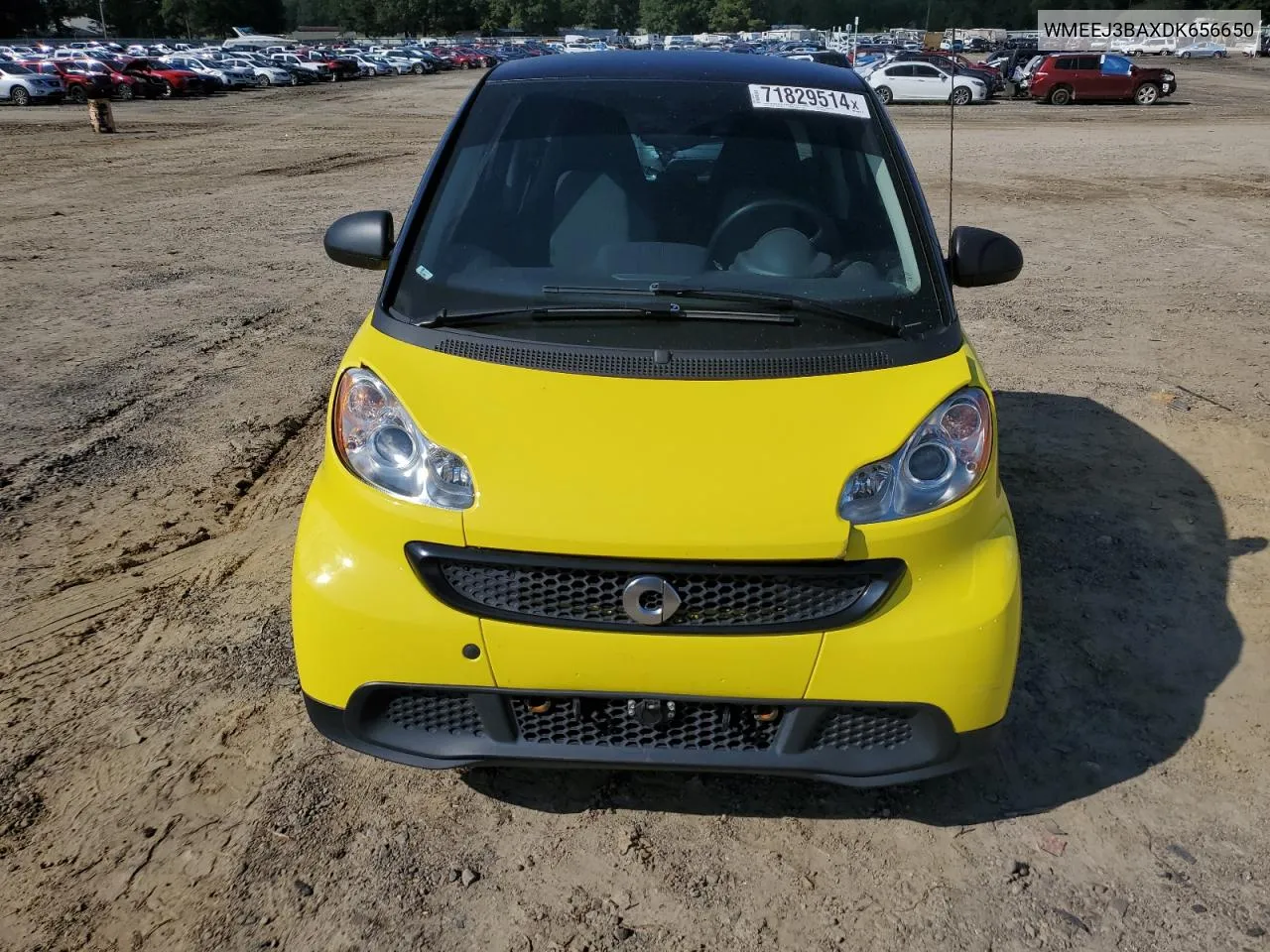 2013 Smart Fortwo Pure VIN: WMEEJ3BAXDK656650 Lot: 71829514