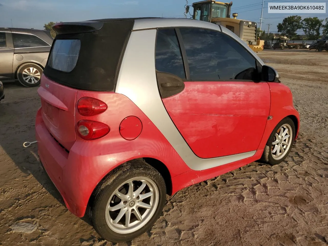 2013 Smart Fortwo Passion VIN: WMEEK3BA9DK610482 Lot: 74207324