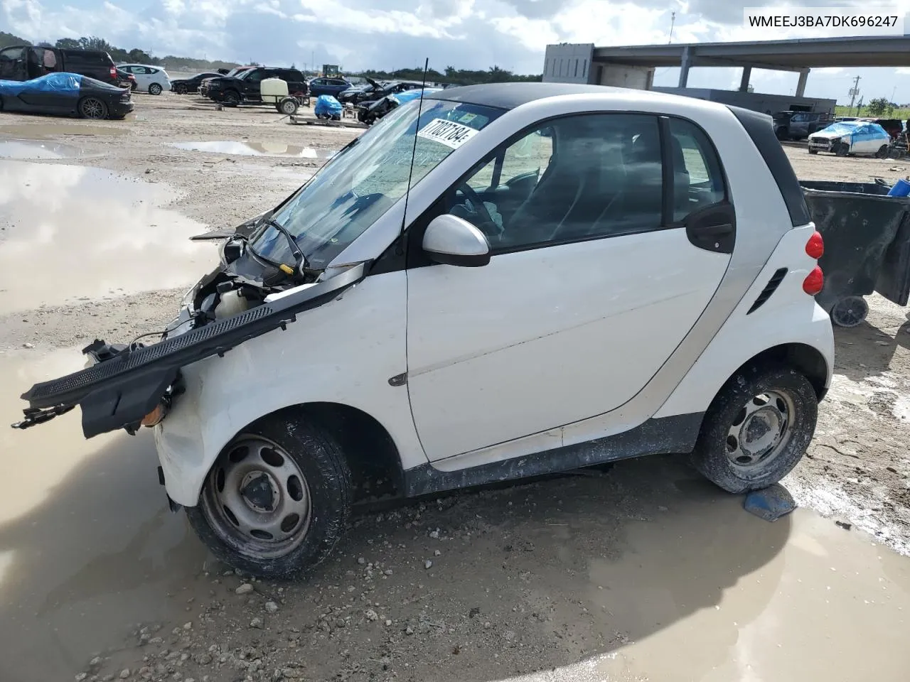 2013 Smart Fortwo Pure VIN: WMEEJ3BA7DK696247 Lot: 77037184